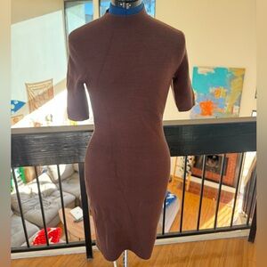 Abercrombie & Fitch Elegant Brown Knit Dress